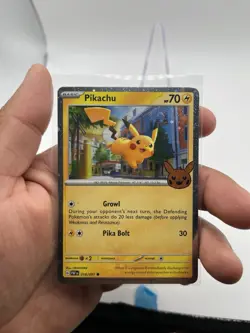 Pokemon Pikachu Card Cosmos Holo Rare D ouble Swirl 018/091 - Image 2