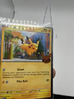 Pokemon Pikachu Card Cosmos Holo Rare D ouble Swirl 018/091 - Image 3