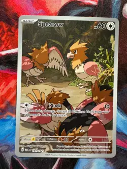Pokemon TCG Spearow Illustration Rare Mega Evolution Card 151/132 Mint - Image 1