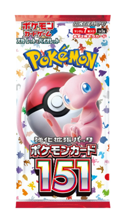Pokemon Card Game Japanese 151 SV02a Booster Pack (7 Cards Per Pack×３Set) - Image 1