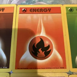 Pokemon TCG Energy Cards Bundle x6 Base Set 1999 WOTC Vintage Lot Play Set - Image 3