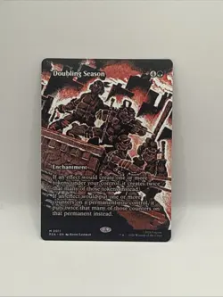 Doubling Season Borderless M 0011 NM MTG Teenage Mutant Ninja Turtles - Image 1