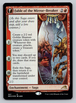 Fable of the Mirror-Breaker FOIL 357 - Kamigawa: Neon Dynasty MTG - Image 1