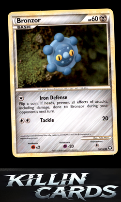 Bronzor 58/102 Pokemon Common Triumphant Card LP - Image 1