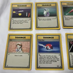 VINTAGE Pokemon lot of 20 TCG Base Set Fossil Jungle Trainer Card - Image 2