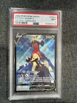2022 POKEMON PSA 9 GARCHOMP V SWORD & SHIELD ASTRAL RADIANCE TG23/TG30 FULL ART - Image 1