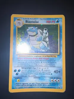 Carta Pokemon Blastoise 2/102 Set Base Holo Condizione PLAYED - Image 2