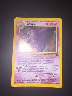 Carta Pokemon Gengar 5/62 Holo Set Fossil ITA - Image 1