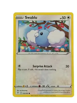 New: 2021 Pokemon TCG Swablu Evolving Skies 132 Regular Common - Image 1