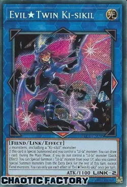 YUGIOH BLCR-EN096 Evil Twin Ki-sikil Secret Rare 1st Edition NM - Image 1