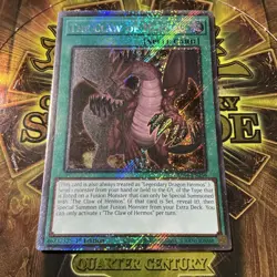 The Claw of Hermos 1st Edition Platinum Secret Rare RA04-EN256 Yu-Gi-Oh! - Image 1