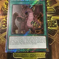 The Claw of Hermos 1st Edition Platinum Secret Rare RA04-EN256 Yu-Gi-Oh! - Image 3