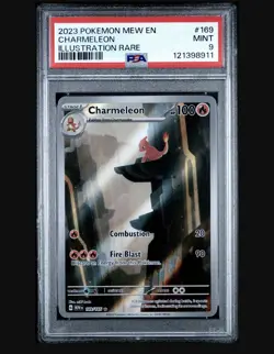 Pokemon TCG Charmeleon Scarlet Violet-151 Illustration Rare Card 169/165 PSA 9 - Image 1