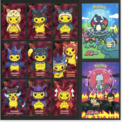 Pikachu Poncho Pokemon Cards Lot Team Rocket Database CRACKED ICE HOLO - Image 1