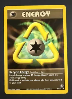 Pokemon Card - Recycle Energy Neo Genesis 105/111 Rare - Image 1