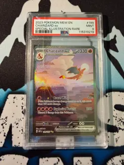 Pokemon TCG SCARLET & VIOLET 151 - CHARIZARD ex Card #199 - PSA Grade 9 (2023) - Image 1