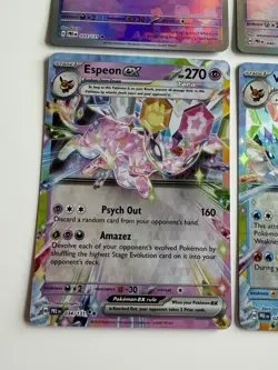 Prismatic Evolutions Card Lot - Pokeball Holo Foil Espeon Sylveon Jolten EX Etc - Image 5