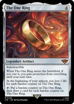 MTG Magic 1 x The One Ring #246 - LTR - Moderately Played / Shuffled [1/4] - Image 1