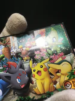 Pikachu Zorua Piplup Celebi 099 - VIntage Pokemon Bromides DX Jumbo Cards - Image 3