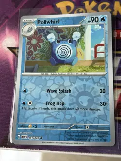 Poliwhirl 061/165 Reverse Holo MEWen 151 English Pokemon Card - NM - Image 1