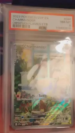 Pokemon TCG Charmander Obsidian Flames Promo Card #044 PSA 8 - Image 2