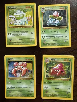 Vintage Pokemon Card Lot (60+) WOTC Grass/Poison – All Originals - Image 1