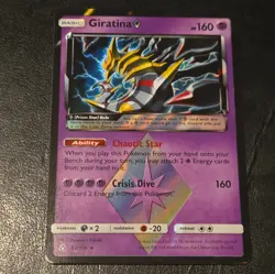 Giratina Prism Star SM Ultra Prism 58/156 Holo Pokemon Card NM - Image 1
