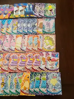 DMG! UK🇬🇧 Print BLUE Label 1999 Topps Pokemon Series 1 BULK LOT X50 - DMG! - Image 3