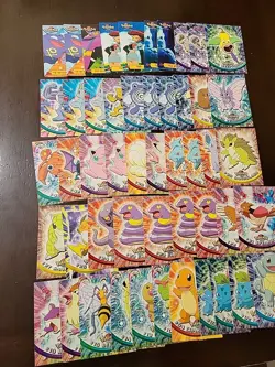 DMG! UK🇬🇧 Print BLUE Label 1999 Topps Pokemon Series 1 BULK LOT X50 - DMG! - Image 4