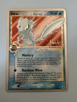 Pokemon 2008 World Championships Mew 101/101 Non-Holo Gold Star Delta Species - Image 1