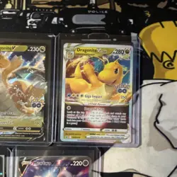 Pokemon TCG GO Foil Promo Lot 5x Radiant Charizard Dragonite V VSTAR Mewtwo V - Image 4