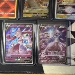Pokemon TCG GO Foil Promo Lot 5x Radiant Charizard Dragonite V VSTAR Mewtwo V - Image 5