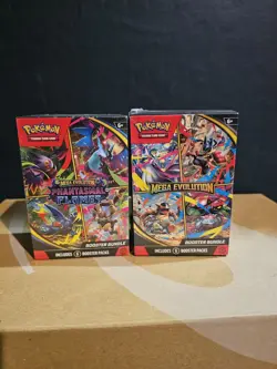 Pokemon TCG Mega Evolutions & Phantasmal Flames Booster Bundle 1 OF EACH - Image 1