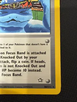 Pokemon TCG Focus Band 86/111 Neo Genesis LP/NM - Image 3