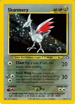 Skarmory - Holo - 13/111 Neo Genesis - Pokemon TCG - 2000 - Image 1