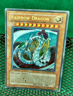 Yugioh! - Rainbow Dragon TAEV-EN006 - 1st Edition Secret Rare - Holo Line Bleed* - Image 4