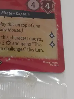 Disney Lorcana 18/P2 MICKEY MOUSE Pirate Captain Foil Promo SEALED - Image 3
