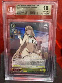 2023 Weiss Schwarz Azur Lane Swiftsure #AZLS102E029S SR BGS 10 - Image 1