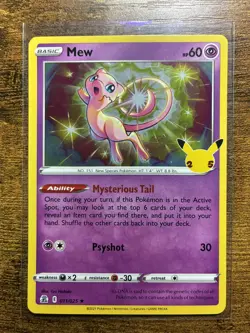 Mew - Pokemon- 011/025 Celebrations Rare Holo Card - Image 2