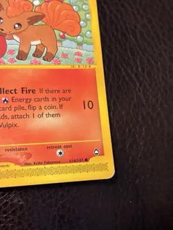 VULPIX 116/147 - NON-HOLO - Aquapolis - e-READER - WOTC Pokemon Card - 2002 LP - Image 4