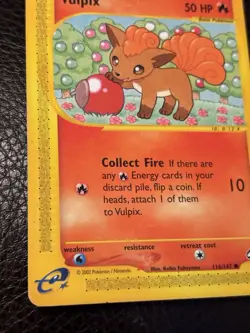 VULPIX 116/147 - NON-HOLO - Aquapolis - e-READER - WOTC Pokemon Card - 2002 LP - Image 5