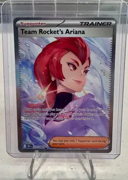 Pokemon TCG Destined Rivals Team Rocket's Ariana SIR Holo Card 237/182 - Image 1