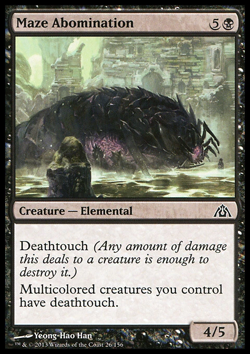 Magic the Gathering MTG Maze Abomination (26) Dragon's Maze LP - Image 1