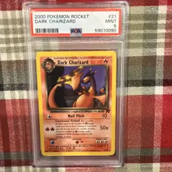 MINT CONDITION Team Rocket DARK CHARIZARD! PSA 9! 2000 Pokemon TCG #21/82 RARE! - Image 1