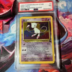 Mew 9 Black Star Promo 2000 Holo Rare Pokemon TCG Card PSA 7 NM - Image 1