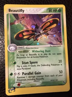 Pokemon TCG Beautifly 2/109 Ruby & Sapphire Reverse Holo Rare Card - Image 1