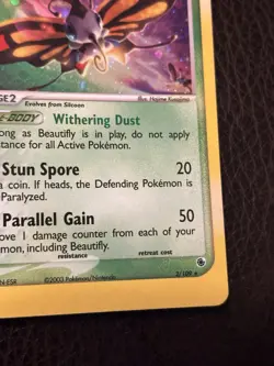 Pokemon TCG Beautifly 2/109 Ruby & Sapphire Reverse Holo Rare Card - Image 4