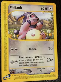 Pokemon TCG Miltank 94/147 Aquapolis Non Holo - Image 1