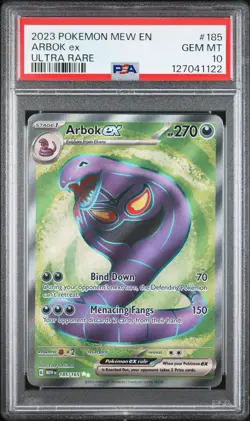 Pokemon TCG 151: Arbok EX 185/165 PSA 10. - Image 1