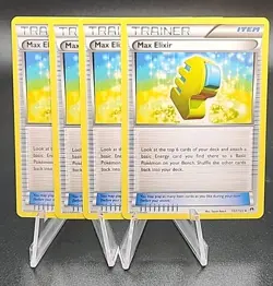 4x Max Elixir #102/122 XY BREAKPoint Uncommon Trainer Item Pokemon Playset - Image 1